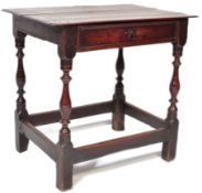 18TH CENTURY OAK LOWBOY SIDE TABLE
