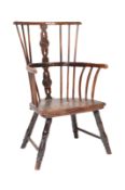 19TH CENTURY COMB BACK WINDSOR CHAIR