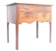 18TH CENTURY MAHOGANY LOWBOY CHEST OF DRAWERS