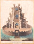 LATE 18TH CENTURY ENGRAVING DEPICTING SARUM CASTLE