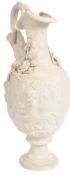 19TH CENTURY PARIAN WARE EWER JUG