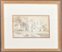 CORNELIUS VARLEY - 19TH CENTURY PENCIL AND WASH DRAWING