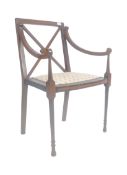 MANNER OF C V SMITH - VICTORIAN MAHOGANY ARMCHAIR