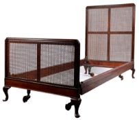 19TH CENTURY FRNECH RATTAN SINGLE BED