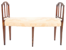 19TH CENTURY VICTORIAN MAHOGANY WINDOW SEAT