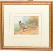 ALLEN WILLIAM SEABY - WATERCOLOUR DEPICTING PHEASANT BRACE