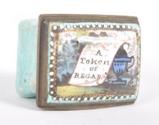 19TH CENTURY ENAMELLED PILL BOX