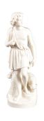 LARGE 19TH CENTURY PARIAN WARE CLASSICAL FIGURINE