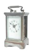EARLY 20TH CENTURY MINIATURE CARRIAGE CLOCK