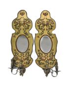 PAIR OF 19TH CENTURY VICTORIAN EGLOMISE GIRONDALES