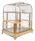 19TH CENTURY VICTORIAN WIRE & GLASS BIRDCAGE