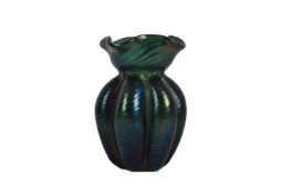 LOETZ ART NOUVEAU GREEN GLASS CRETA RUSTICANA VASE