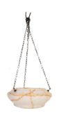 ART DECO 1930'S GLASS CEILING LIGHT SHADE
