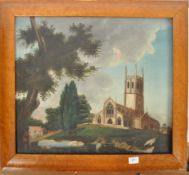 EARLY 20TH CENTURY OIL PAINTING OF FAIRFORD GLOUCESTER