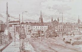 KEN HOWARD B. 1932 - 20TH CENTURY PEN & INK ILLUSTRATION