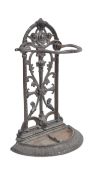 19TH CENTURY VICTORIAN CAST IRON STICK STAND