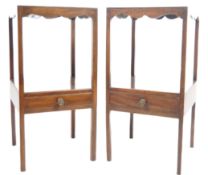 PAIR OF 18TH CENTURY GEORGIAN BEDSIDE TABLES
