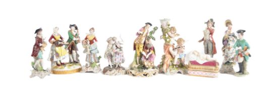 COLLECTION OF 19TH CENTURY & LATER FIGURES - SITZENDORF