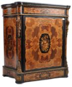 19TH CENTURY CONTINENTAL MARBLE TOPPED SIDE CABINET