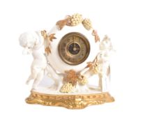 19TH CENTURY PORCELAIN MANTEL CLOCK