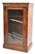 19TH CENTURY VICTORIAN WALNUT PIER DISPLAY CABINET