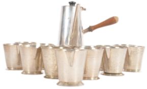HARRODS & CO - SILVER PLATED HOT CHOCOLATE SET