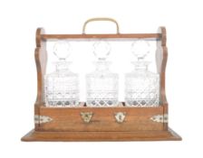 19TH CENTURY VICTORIAN TRIPLE DECANTER TANTALUS