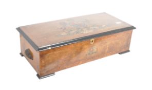 19TH CENTURY BRITISH ROYAL FAMILY CYLINDER MUSIC BOX