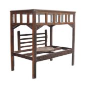 19TH CENTURY CARVED OAK BIJOUTERIE VITRINE GLASS CABINET