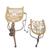 PAIR OF 18TH CENTURY BRASS & IRON TRIVETS