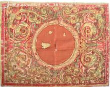 16TH CENTURY TUDOR SILVER THREAD TAPESTRY PANEL