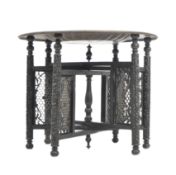 19TH CENTURY ANGLO COLONIAL BRASS BENARES TABLE