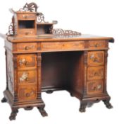 GABRIEL VIARDOT - FRENCH JAPONISME STAINED BEECH DESK