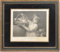 18TH CENTURY ENGRAVING ENTITLED TOM & HIS PIGEONS