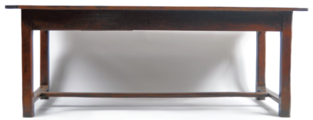 19TH CENTURY OAK REFECTORY DINING TABLE