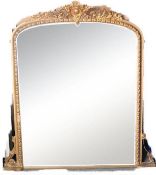 LARGE 19TH CENTURY VICTORIAN GILT WALL MIRROR