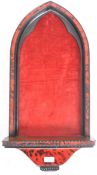 19TH CENTURY VICTORIAN FAUX TORTOISESHELL WALL NICHE