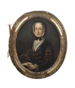 ANNE FORBES (BRITISH 1745-1834) - OIL PORTRAIT OF YOUNG WOMAN