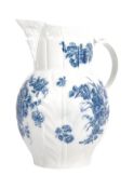 18TH CENTURY CAUGHLEY PORCELAIN BLUE & WHITE JUG