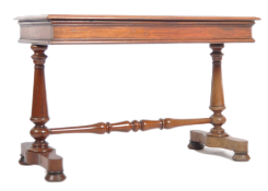 19TH CENTURY MAHOGANY LIBRARY WRITING TABLE DESK