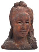 20TH CENTURY PORTRAIT BUST OF A FAIR MAIDEN