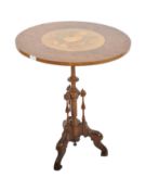 20TH CENTURY SPECIMEN WOOD OCCASIONAL WINE TABLE