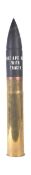 WWII SECOND WORLD WAR 75MM ARMOUR PIERCING CAPPED PROJECTILE
