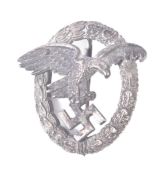 WWII SECOND WORLD WAR GERMAN LUFTWAFFE PILOTS / OBSERVER BADGE