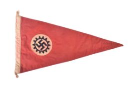 WWII SECOND WORLD WAR GERMAN LABOUR FRONT PENNANT