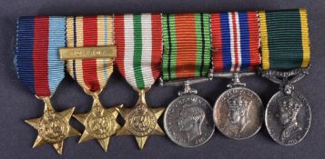 WWII SECOND WORLD WAR MINIATURE MEDAL GROUP