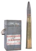 SECOND WORLD WAR BRITISH 40MM ARTILLERY ROUND & RAF TYPE 06A COMPASS