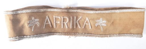 WWII SECOND WORLD WAR GERMAN AFRIKA CORPS UNIFORM CUFF TITLE