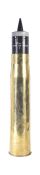 VINTAGE POST WAR BRITISH 105MM TANK AMMUNITION PROJECTILE
