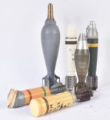 COLLECTION OF ASSORTED MORTAR ROUND SHELL CASES